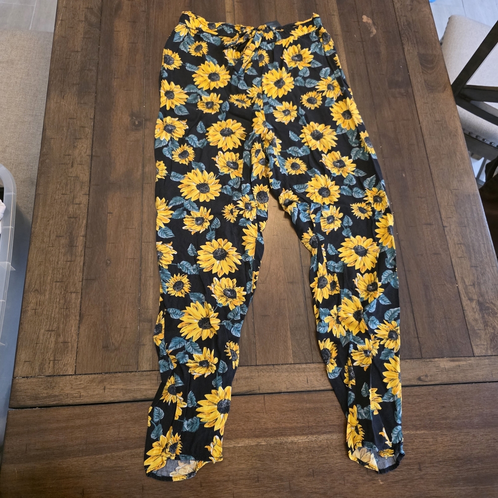 H&M Kids Leggings with Sunflower Pattern